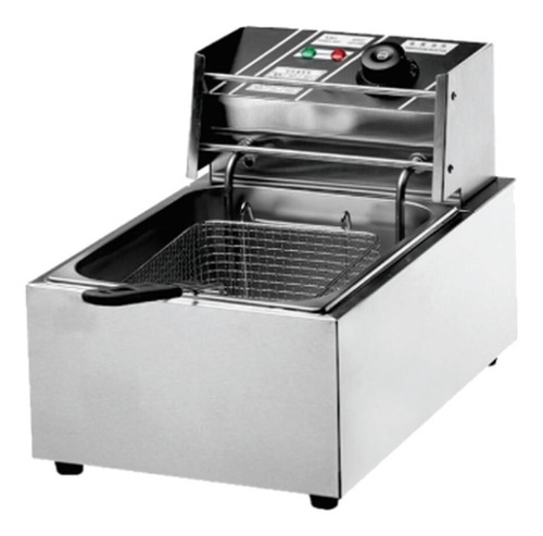 Fritadeira Elétrica 1 Cuba Aço Inox 6 Litros 220v 2500w