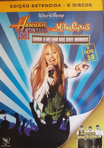 Dvd Hannah Montana Miley Cyrus Show O Melhor Dos Dois Mundos