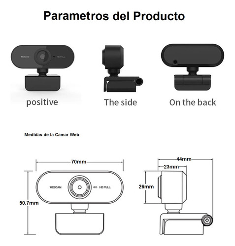 Cámara Web I Tec Hd 1080p Con Micrófono Usb Clip Generico