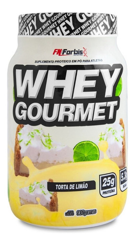 Suplemento em pó FN Forbis  Whey Gourmet proteínas Whey Gourmet sabor  torta de limão em pote de 907g