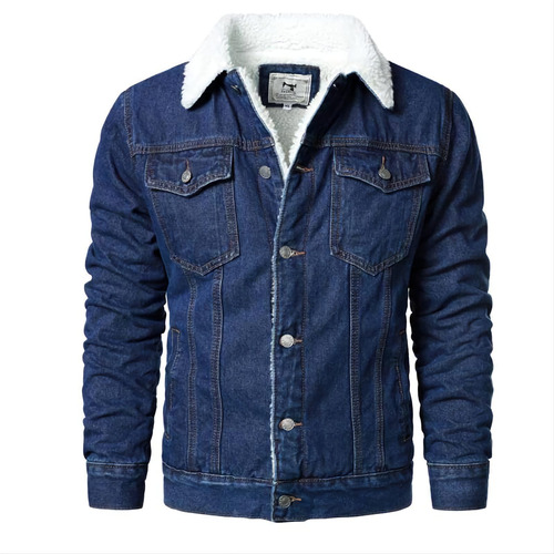 Hermosa Chaqueta Jean Denim Resitente Con Chiporro Original 