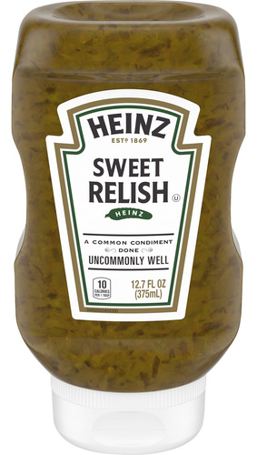 Kit Com 06 Heinz Sweet Relish Molho De Picles 375ml Original