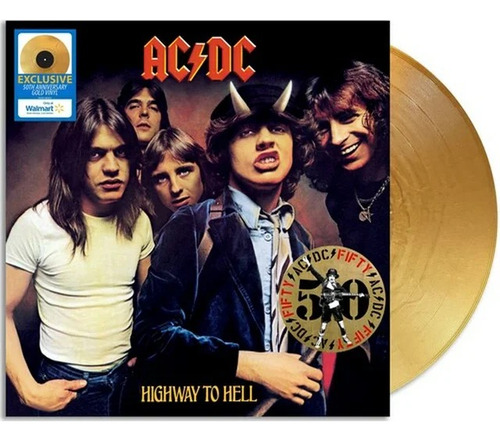 Ac/dc Vinilo Higway To Hell Edición Limitada Gold Sony Music