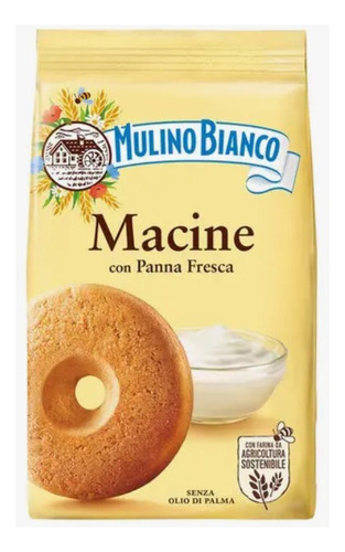 Biscoito De Nata Fresca Mulino Bianco 350g Importado Itália