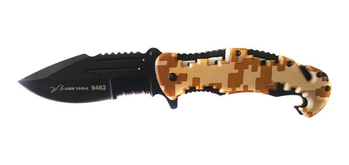 Navaja Abatible Tactica Cuchillo Camping Camuflaje Militar