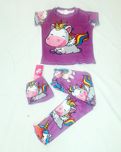 Pijama De Niña  Pantalon Unicornio