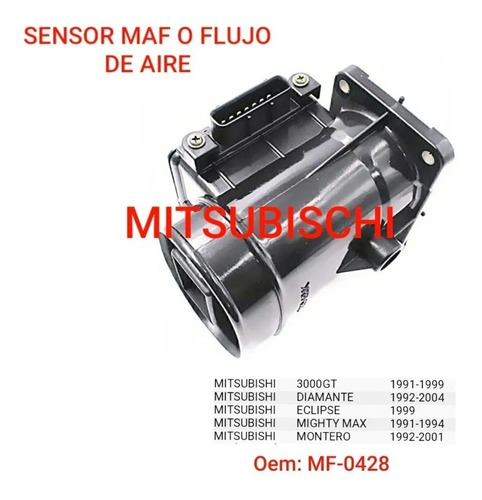 Sensor Maf Mitsubishi Montero Gt3000 Eclipse Diamante 91/01