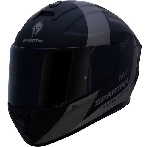 Imagen 2 de 6 de Casco Integral Spartan Draken Mp4 Negro Mate