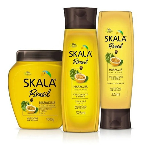 Kit Skala Shampoo/acond Maracujá 325ml + Crema 2 En 1 