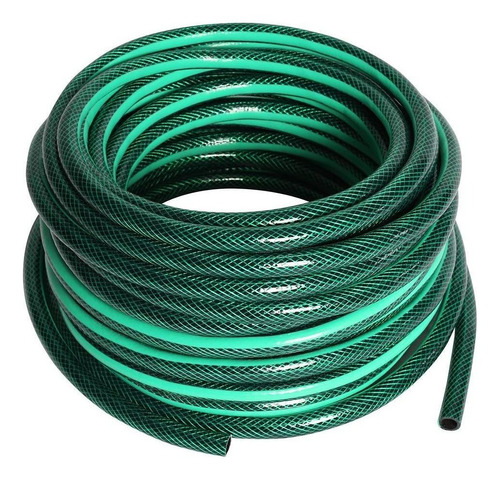 Manguera Pvc Malla 1/2'' 100 Metros Verde Oscuro Dvp