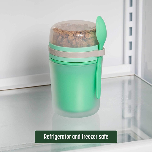 Recipiente De Almacenamiento Goodful Con Tapa/cuchara, Verde