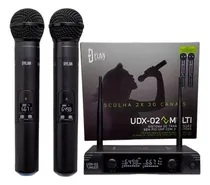 Comprar Microfone Sem Fio Duplo Dylan Udx-02 Black Frequencia Preto