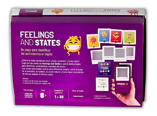 Feelings And States Juego De Mesa Educativo En Inglés