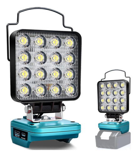 Luz De Trabajo Led Cdbestbm Para Makita 18v 48w 3400lm