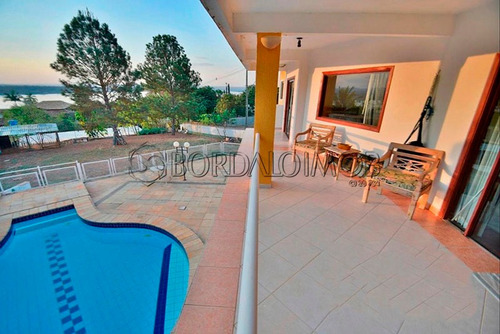 Casa Com 445m², Terreno De 800m² Com 540m² De Área Verde, Vista Panorâmica Para O Lago Paranoá E 3º Ponte. - Villa127538