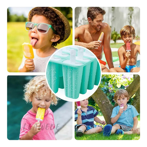 Zzc 10 Formas De Picolé De Silicone Para Geleias De Sorvete