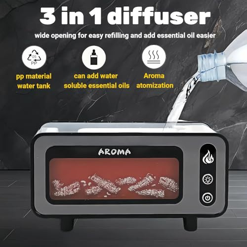 Difusor De Llama Humidificador - Apagado Automático Difusor