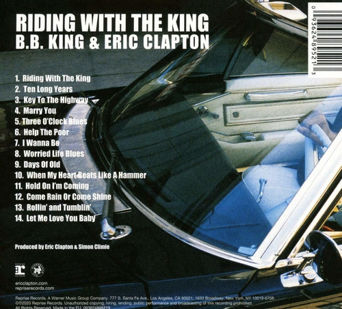 Cd Riding With The King - Eric Clapton/b.b. King