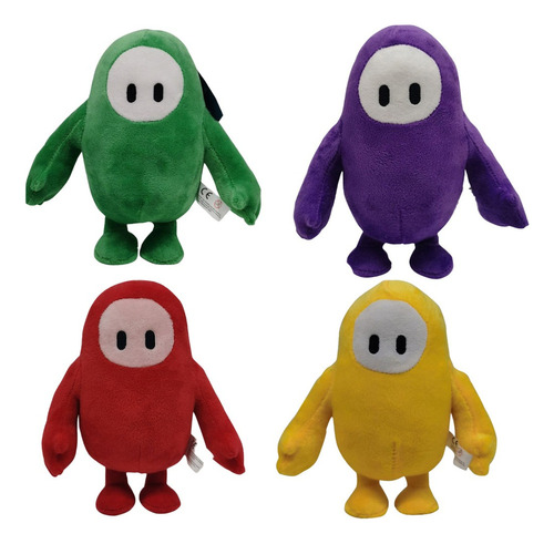 4pcs Fall Guys Peluche Muñeca Juguete Cumpleaño Regalo 18cm