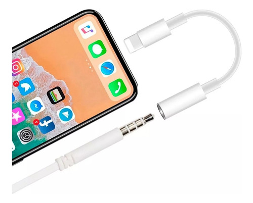 Cable Adaptador Audio Lightning A Jack 3.5 Aux Para iPhone