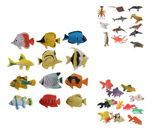 36pcs Miniatura Adornos Para Niños Modelo Figuras Regalo De