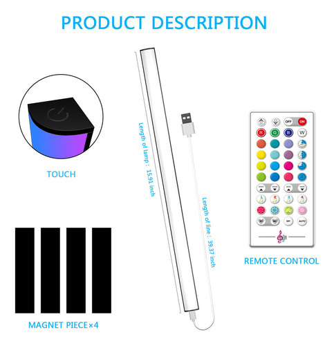 Barra De Luz Bluetooth Inteligente C, Luz Led Inteligente Rg