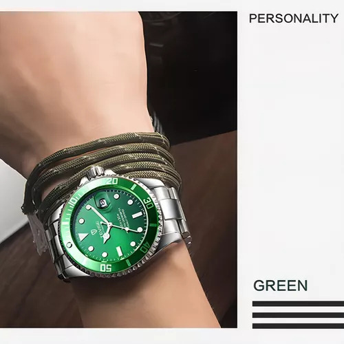 ` Reloj Mecánico Automático Con Bisel Tevise Calendar Man