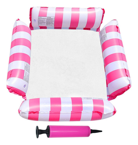 Flotador Lounge Chair Cama Silla Flotante Para Piscina Rosa