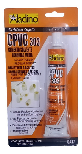 Cemento Cpvc Joinflix 303 50ml Orange 