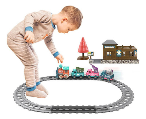 Mini Tren Eléctrico For Niños, Modelo De Juguete For Regalo