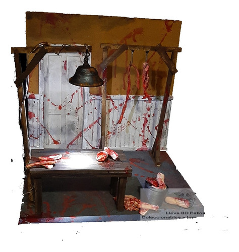 Diorama Leatherface + It + Freddy . Escala 1:10