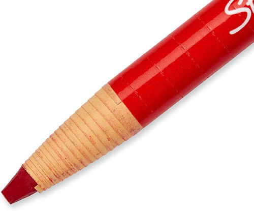 Imagen 2 de 2 de Lápiz Sharpie Industrial China Marker Rojo, Caja X 12 Und