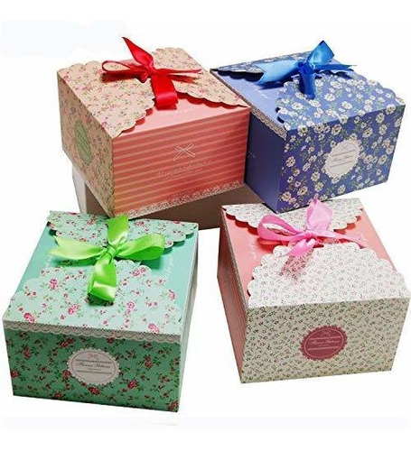 Tratar Frío Regalo Cajas De 20 Paquetes Con Cintas Para Tort