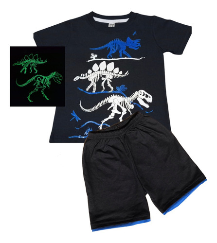 Pijama Estampa Brilla Dinosaurio T Rex Tiranosaurio