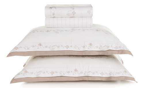 Jogo De Cama Queen Karsten 300 Fios 100% Algodão Martina 4pç