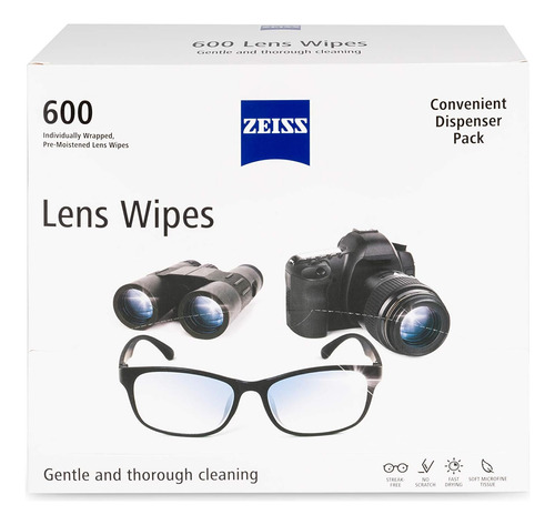 Zeiss 600 Toallitas Humedas De Limpieza Gafas Lentes Celular