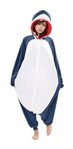 Disfraz De Tiburon Kigurumi Para Adultos