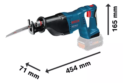 Sierra sable con bateria de litio psa 18 li bosch