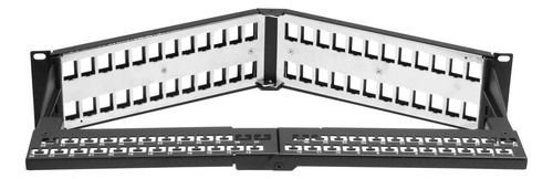 Linkmade Metal 48-keystone Angular Patchpanel 2u Vacio Unloa