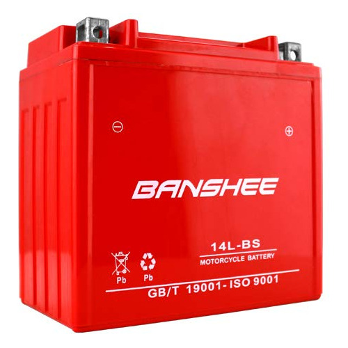 Banshee Reemplaza Bateria Motocicleta Ytx14l-bs Para Xl Xlh