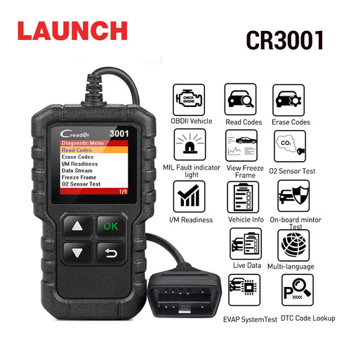 Lanzamiento Del Escáner Profesional Automotriz Cr3001 Obd2