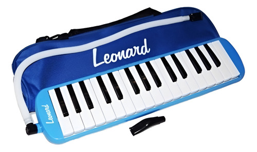 Melodica Leonard 32 Notas Con Funda Color Azul