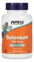 Comprar Selênio 100mcg Now Foods Selenium 250 Tablets Importado