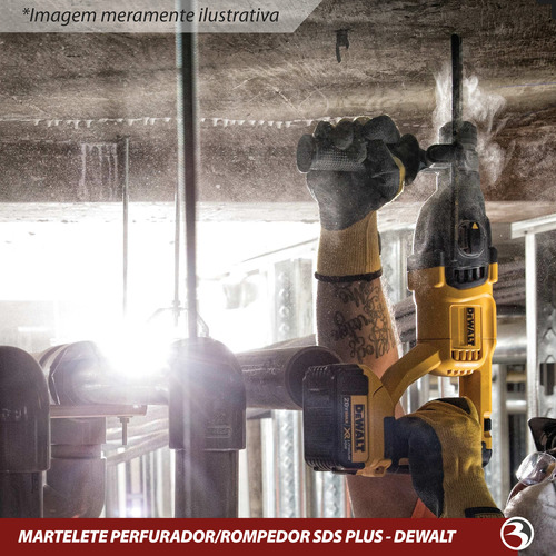 Martelete Perfurador Sds Plus 20v Dewalt C/ 2 Bateria +bolsa