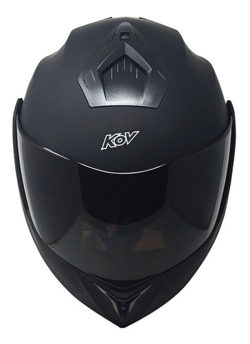 Casco Moto Abatible Kov Stealth Negro Mate Lente Interno Dot