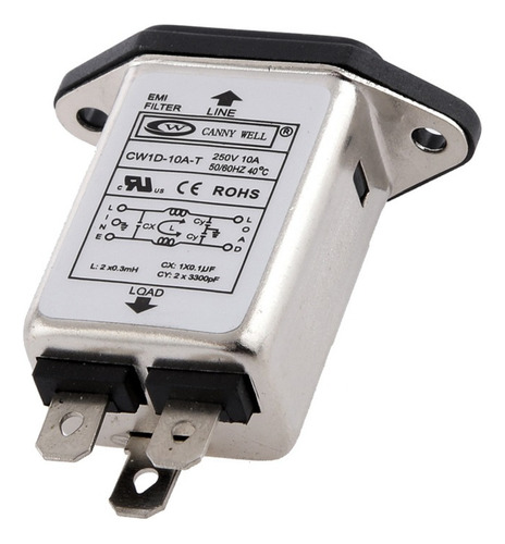 Iec 320 C14 Montaje En Panel Línea Eléctrica Emi