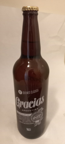 Botella Colección Cerveza Quilmes Gracias Edic Especial