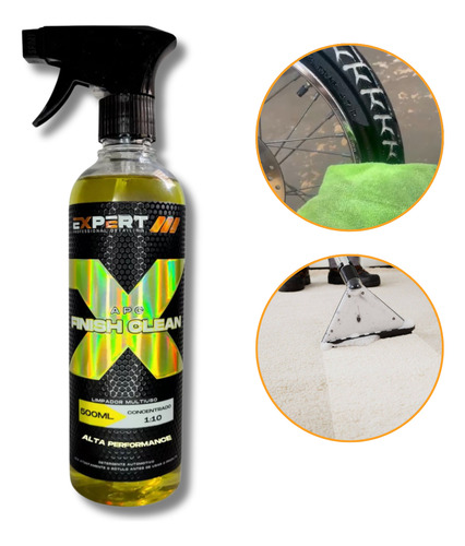 Limpeza Interna De Automotiva Apc Finish Clean 500ml Expert