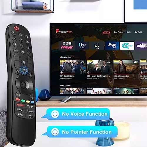 Magic Remote AN-MR22GA Reemplazo LG Smart TV remoto con función Alexa Voice  y puntero, control remoto universal LG para modelos LG UHD OLED QNED