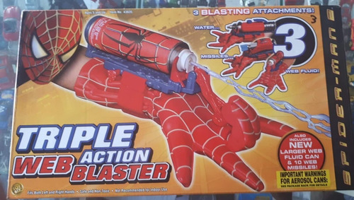 Spider Man 2004 Hombre Araña Guante Triple Acción Telaraña (Usado)